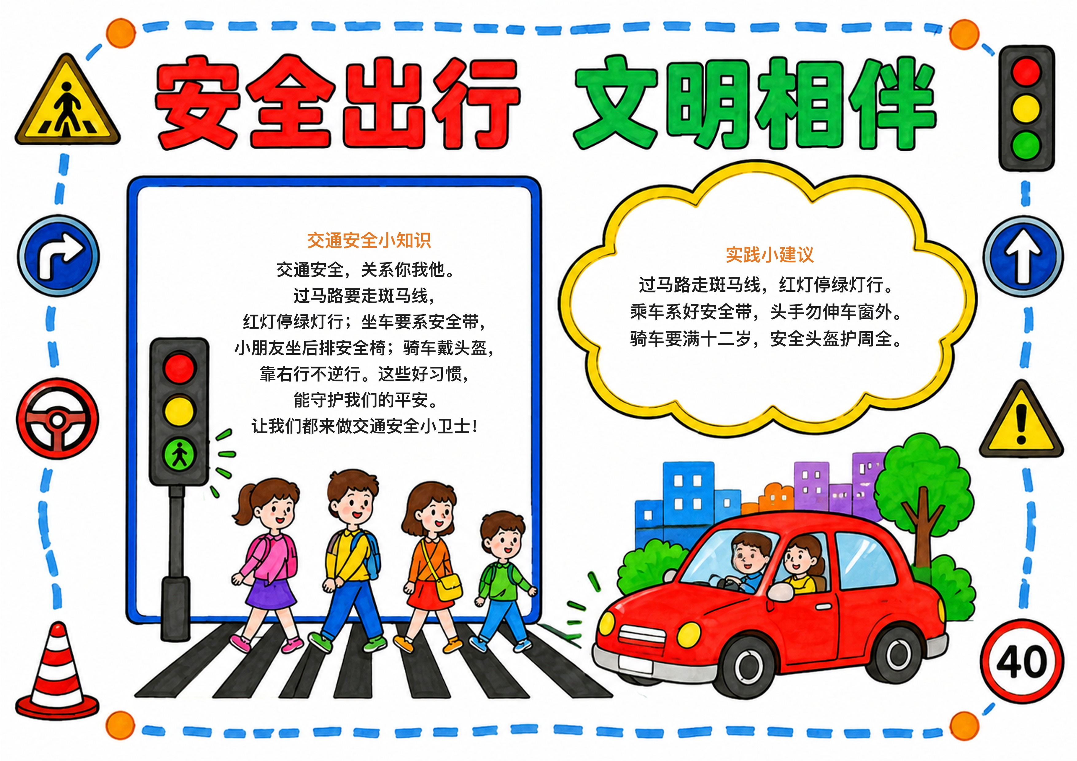 交通安全手抄报图片