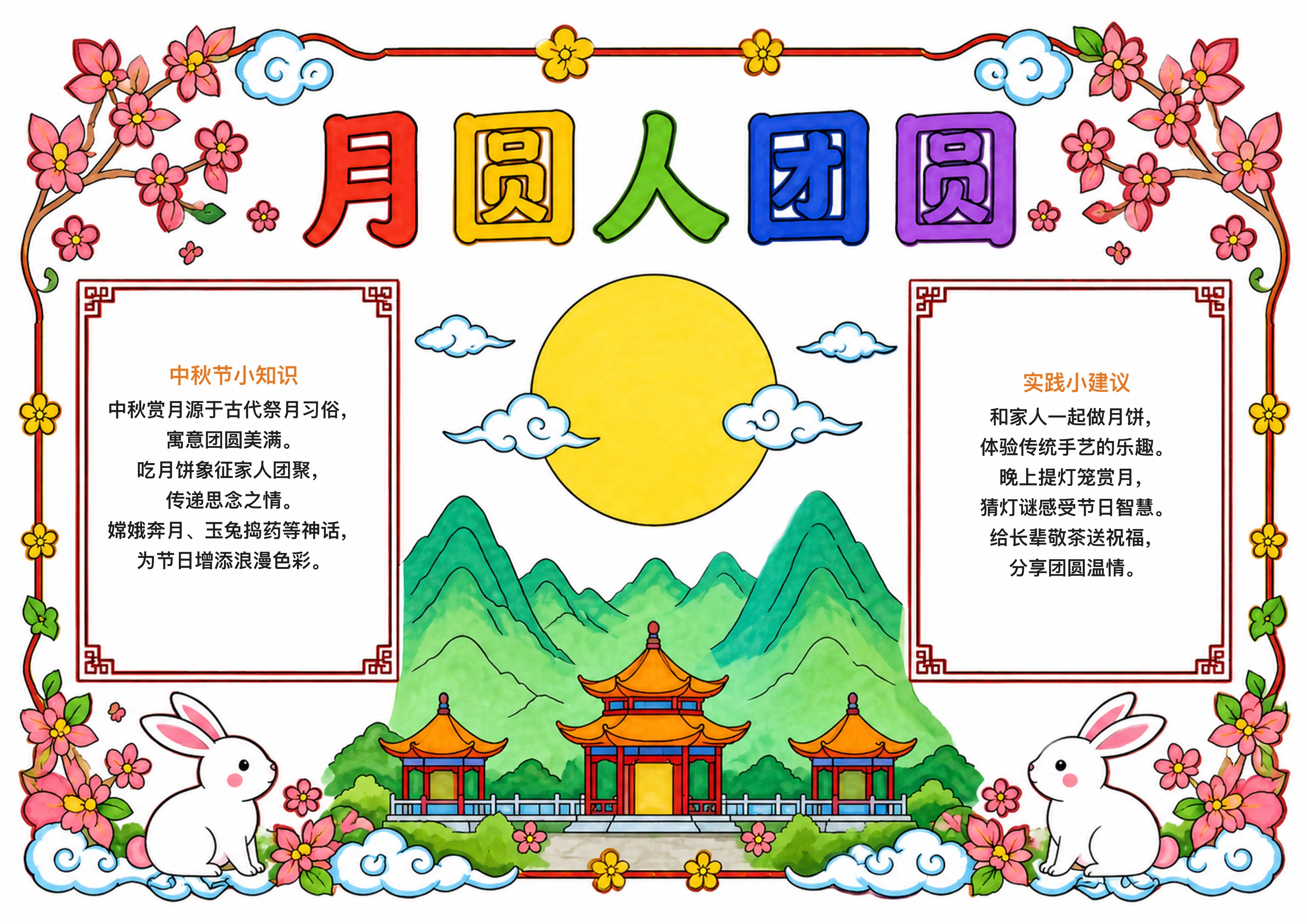 中秋节手抄报图片